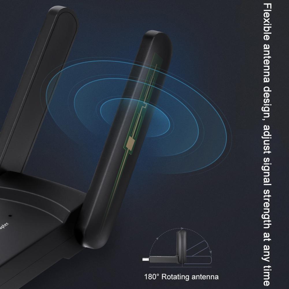 USB3.0 Connector 1200M 2.4GHz & 5.8GHz Dual Frequency Wireless USB Network Card Adapter