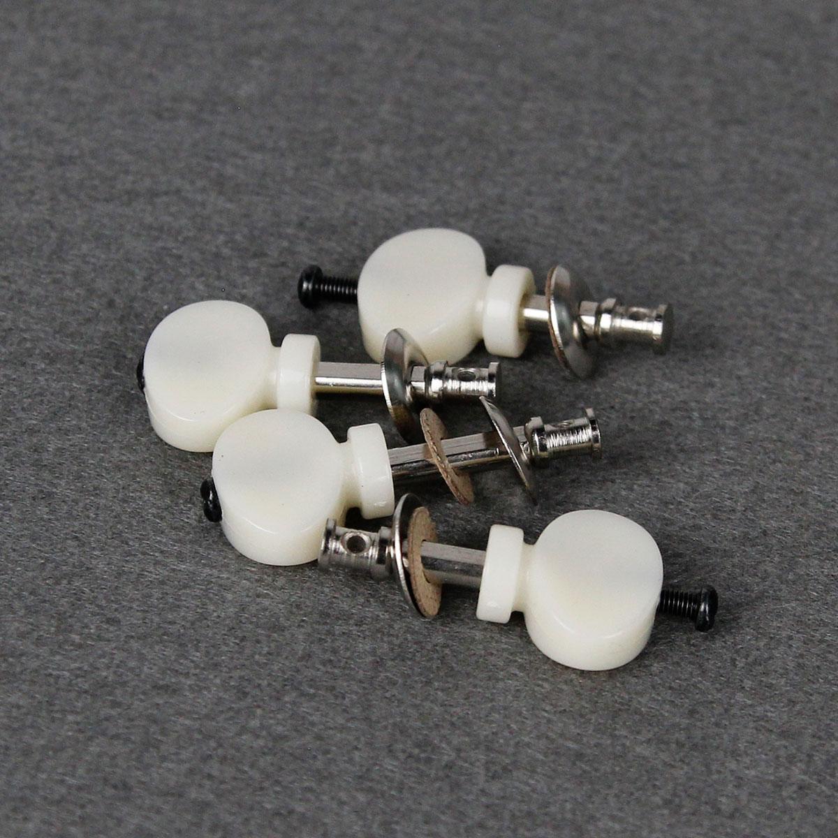 

FLEOR Pack of 4PCS Ukulele Tuning Pegs Pin Machines Tuners White /Black белый