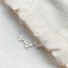 Sterling Silver Gardenia Flower Necklace for Women - Elegant Light Luxury Clavicle Chain with Fresh Floral Design.