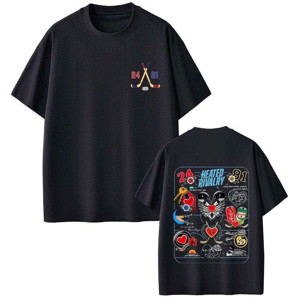 Heated Rivalry Shane Hollander Ilya Rozanov Hollanov Tshirt Men Women Fashion Streetwear Male Vintage Soft pure Cotton Tops