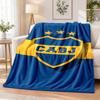Boca Juniors Flannel Throw Blanket Soft Warm Cozy For Sofa Bed Indoor Home Bedroom Use