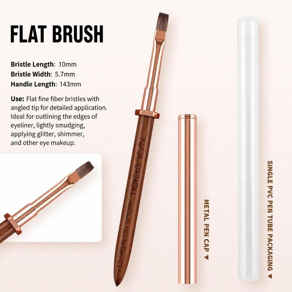 Sandalwood Handle Nail Design Pen Portable Pen Detail Brush New Manicure Pen Nail Salon