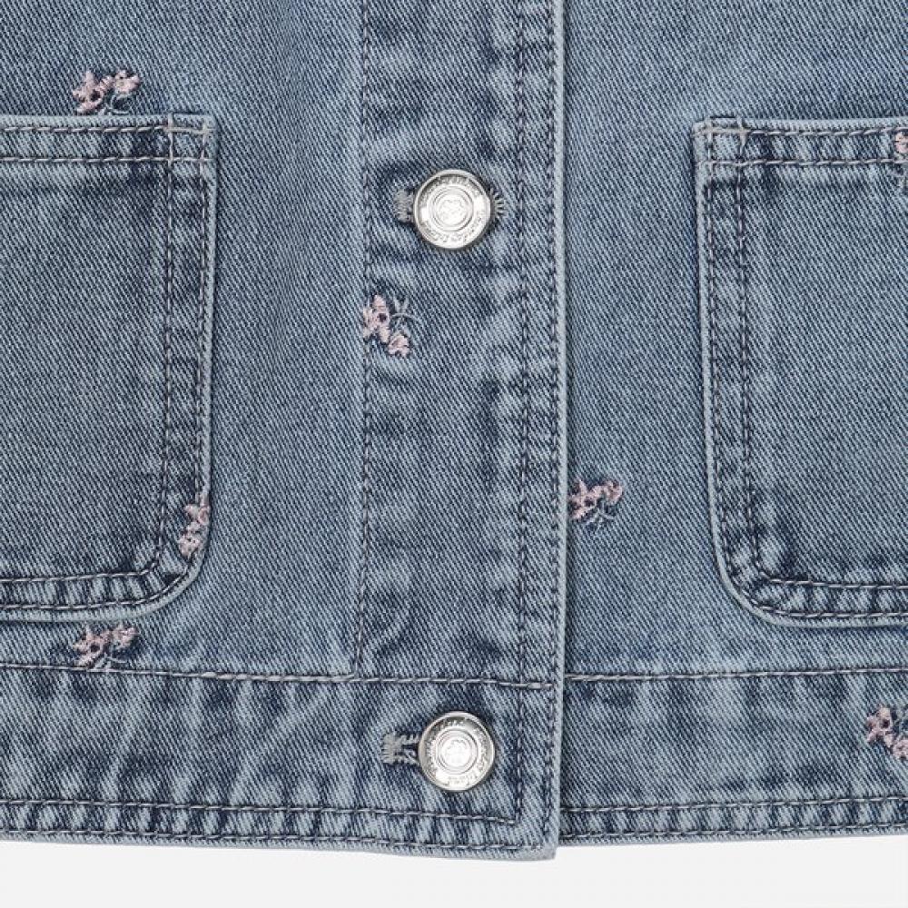 ThurSday ISland Women S Flower Embroidery Denim veSt T264mvt271w