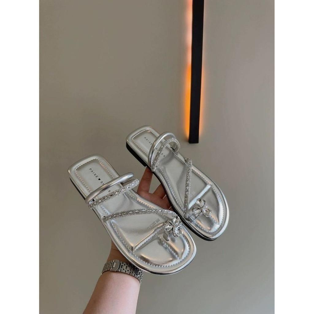 With skirt niche design fashionable and versatile outer wear sandals women 2025 summer new fairy toe slippers women