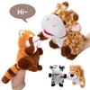 Cartoon Animal Hand Puppet Parent-child Game Doll Giraffe Fox Cow Dog Pig Tiger Lion Appease Toys Birthday Gifts For Children