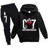 Children's Sportswear Set: Hoodie & Pants (3-12 Years) - Boys' 2-Piece Football Outfit for Spring & Autumn