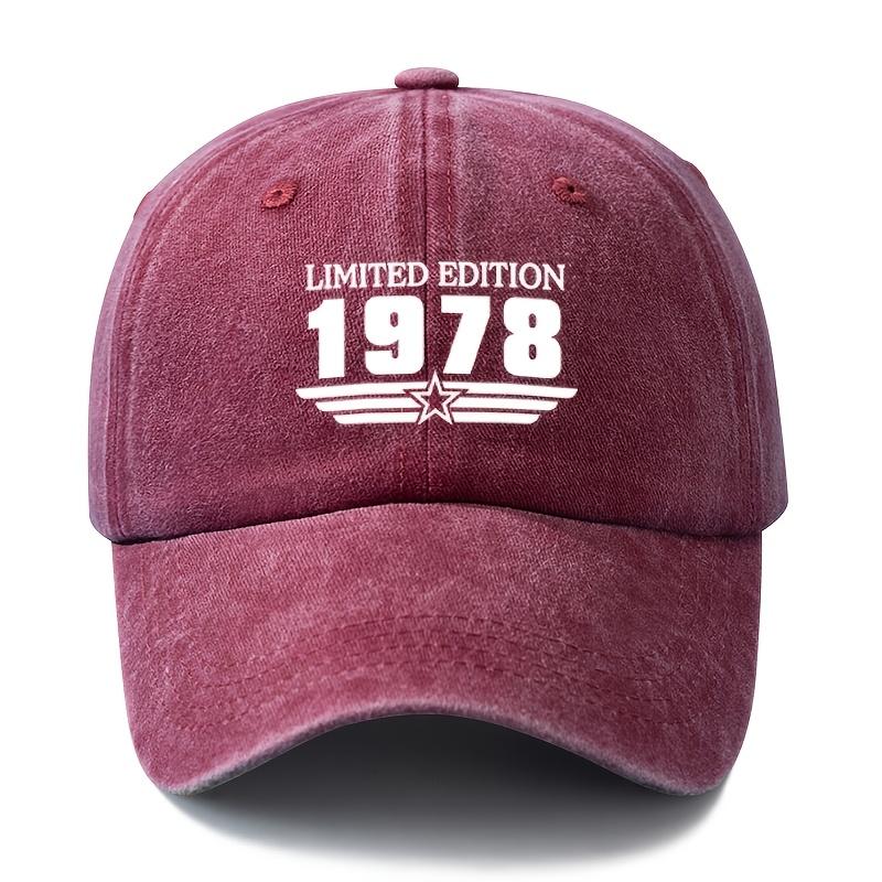 Unisex Fashionable and Versatile Printed 1978 Baseball Cap Outdoor Casual Peaked Cap