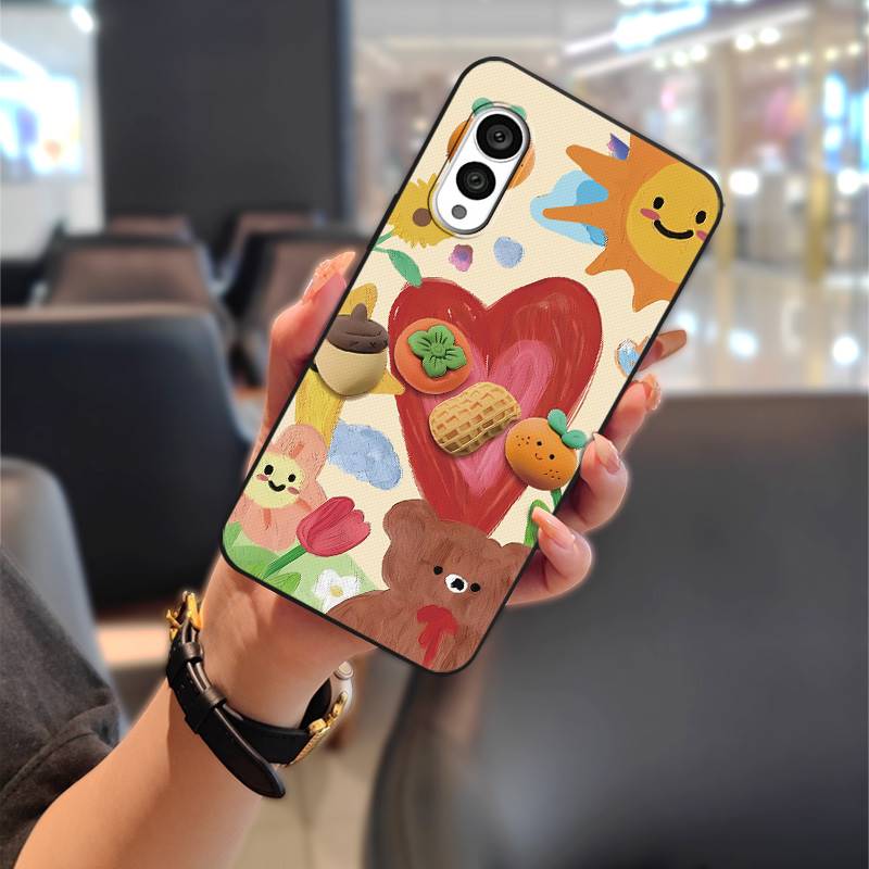 TPU Waterproof Phone Case For FCNT/Fujitsu Arrows N F-51C Cute Graffiti Anti-dust Soft case Phone Pouch Full wrap