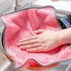 10Pcs Reusable Table Cleaning Cloth Microfiber Kitchen Rag Scouring Pad Kitchen Dish Towels  Home
