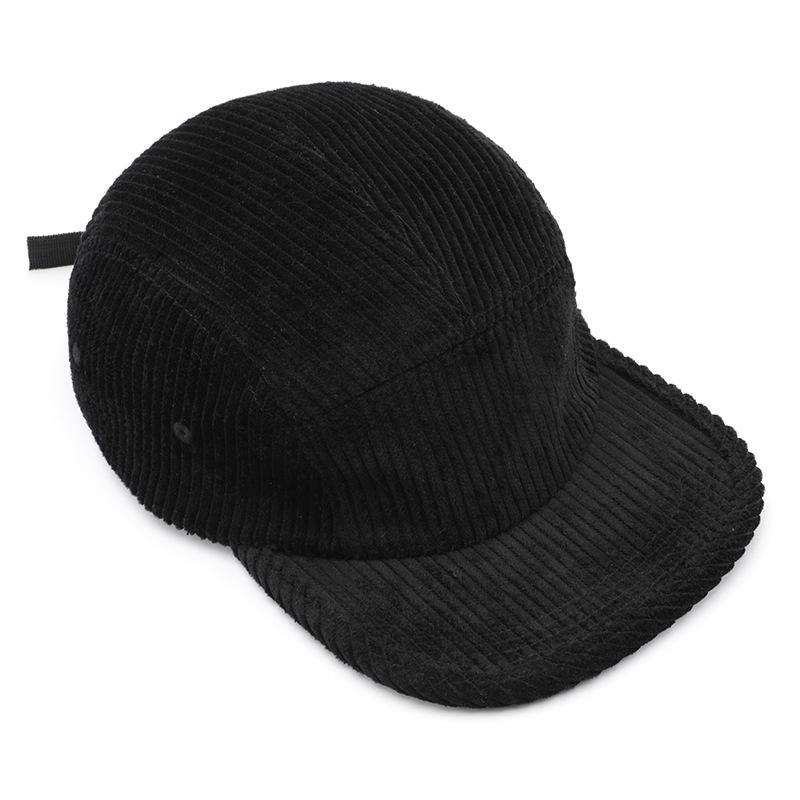 Hat Men's Retro Solid Color Light Board Corduroy Cap Outdoor Women's Travel Sunshade Warm Baseball Cap