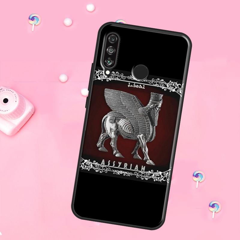 

Lamassu Assyrian Winged Lion For Huawei Nova Y90 Y70 Y60 Y91 Y61 Y73 Y72 12s 12i 11i 8i 9 10 SE P40 Lite P60 P30 Pro Case Huawei P40 Lite 4G