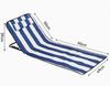 1pc Portable Outdoor Beach Sunbed Adjustable Height Beach Loungers Folding Chair