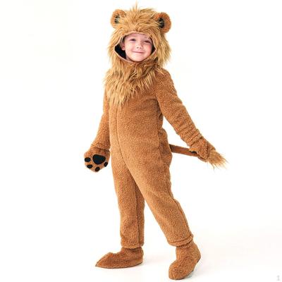 Kids Lion Costume Animal Cosplay Boys Girls Outfit for Fancy Dress Themed Party
