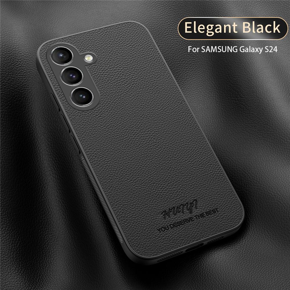 Luxusní kožené pouzdro s měkkým rámečkem a magnetickým krytem pro Samsung Galaxy S24 Plus Ultra S23 FE S23FE S24Ultra Pouzdra na telefon Capa