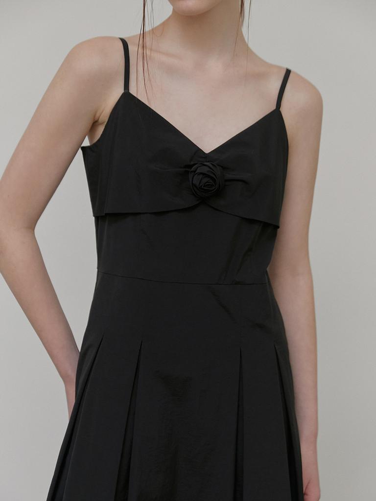 ETMON Slip Corsage Dress, Black