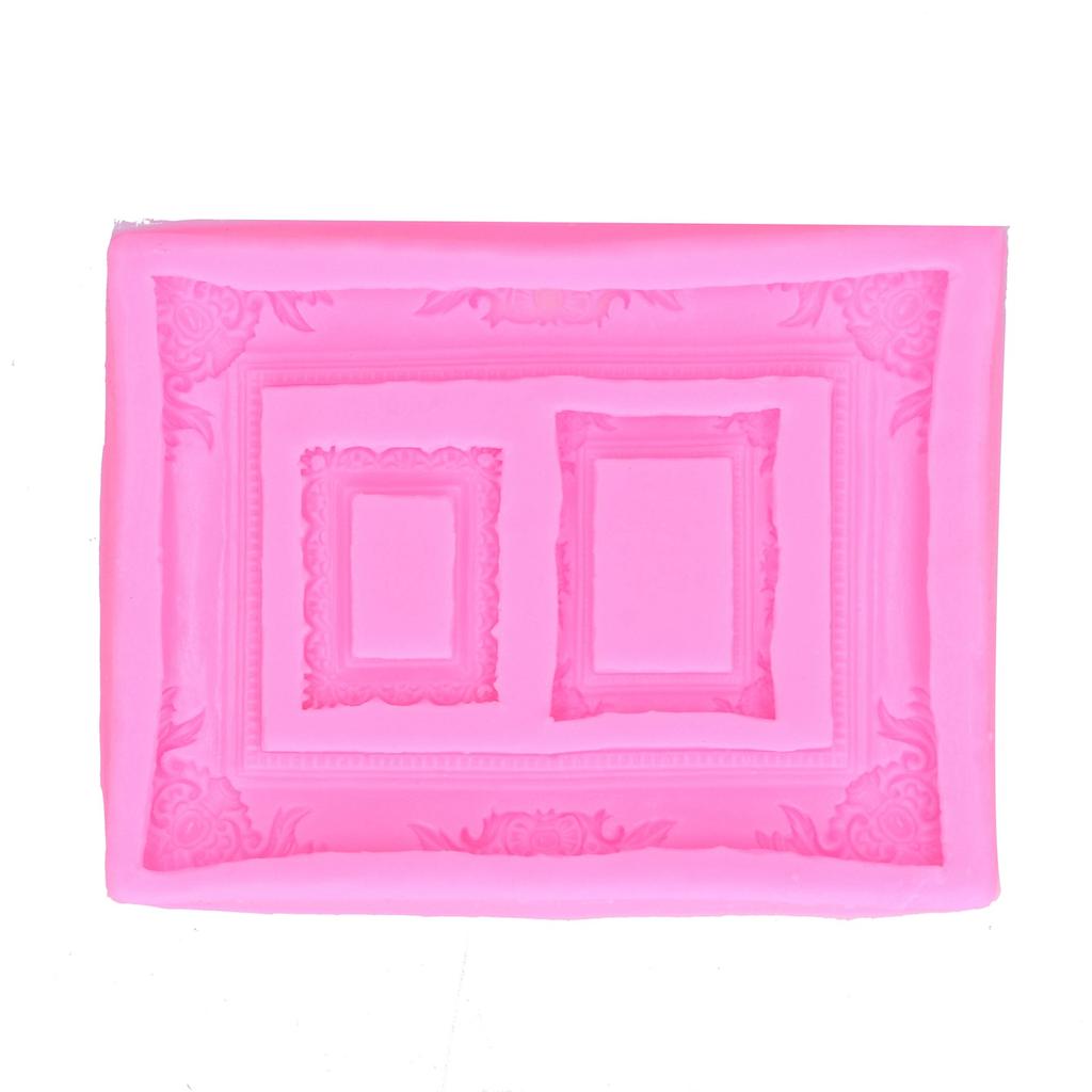 Silicone Mold Retro Photo Frame Picture Frame Fondant Cake Decoration Tool Chocolate Clay Mold