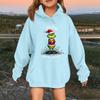 Children's Fashionable Casual Long-sleeved Loose Christmas Print Pullover Hooded Sweatshirt