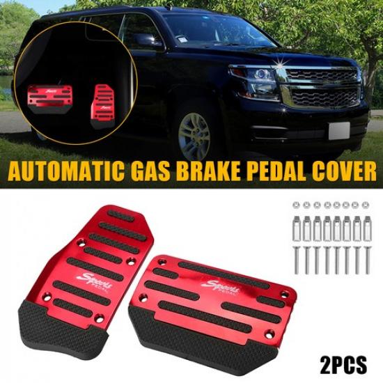 Anti Slip And Brake Accelerator Pedal Gas Cover Kit For Dodge For Chrysler Red
