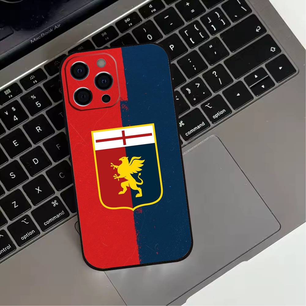 

G-Genoa Phone Case For iPhone 17,16,15,14,13,12,11 Plus,Pro Max,XS,Soft Silicone Black Cover iPhone12PRO