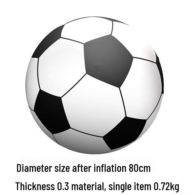 Großer verdickter PVC aufblasbarer Strandball für Outdoor-Aktivitäten und Kindergartenspiele - Extra großes Volleyball-Design
