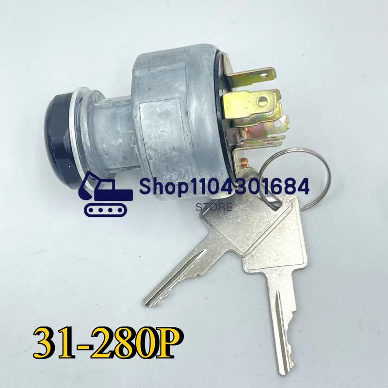 New 31-280P Pollak Ignition Switch for Universal Tractors Ignition Switch 4Positions 7Pins 31-280-31-280 ordinary