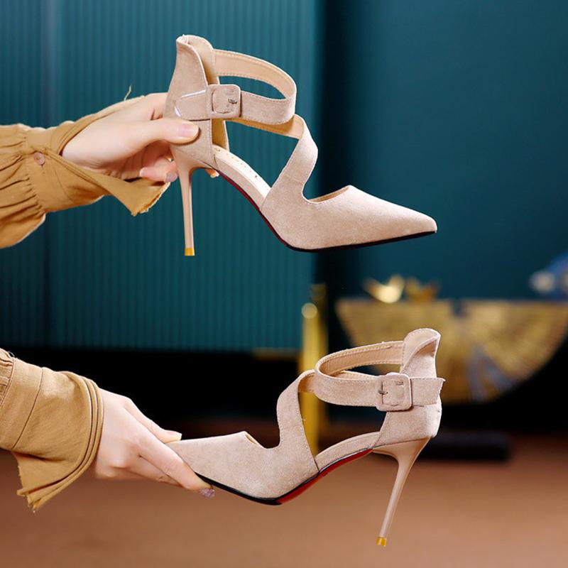 Sexy High Heels Shoes Fashion Women Stilettos Pointed Toe Sandals Summer New Designer Dress Party  Pumps Women Shoes