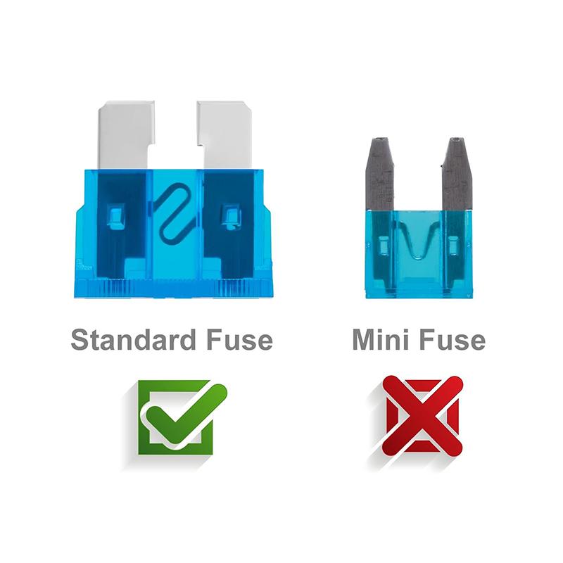 100pcs Car Fuse Assortment Kit Profile Middle Size Blade Type Fuse Auto Car Truck 2-35A Fuse with Box Clip Fuses4