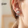 Cute Cat Earrings for Women 1 Pair Paw Women, Vintage Front Whimsical Lover Accessories Back Stud Earrings, Small Kitten Jewelry Gift Lovers
