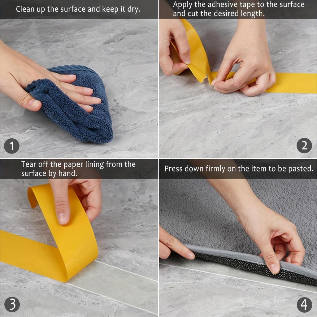 Hochleistungs-Doppelklebeband, = Superstarker Klebstoff mit Fiberglasgewebe für Wände und Glas, wasserdichtes transparentes Montageband