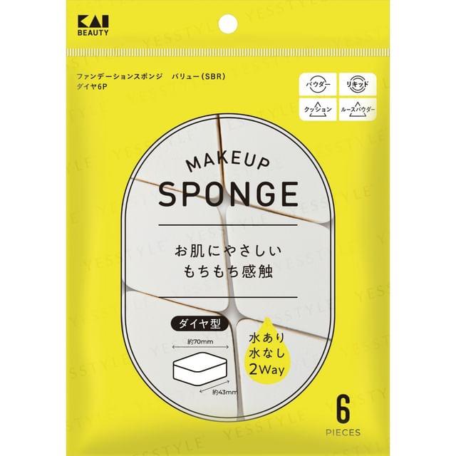 KAI - Makeup Sponge Value Diamond 6 pcs