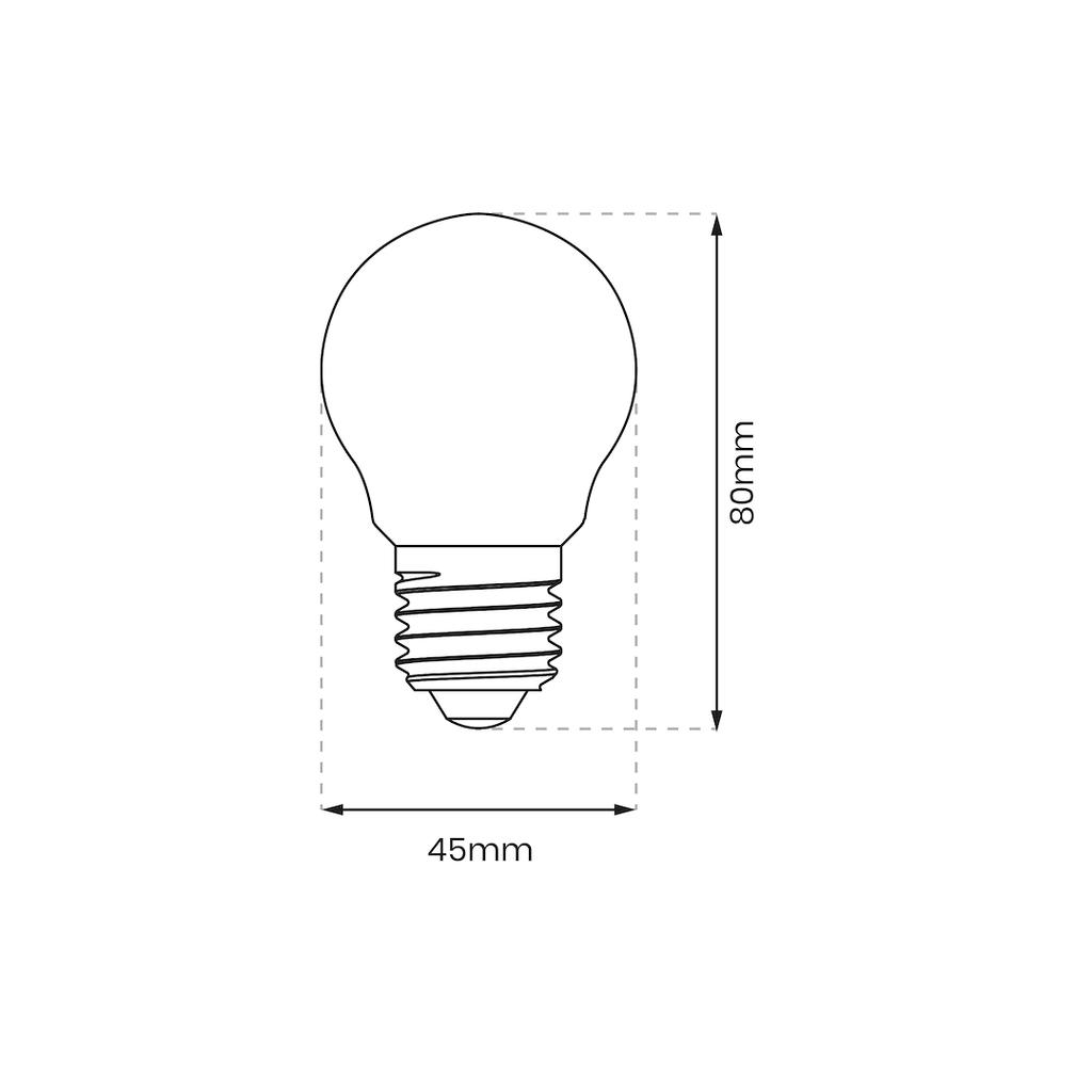 LED FILAMENT BULB E27 4W G45 NEUTRAL