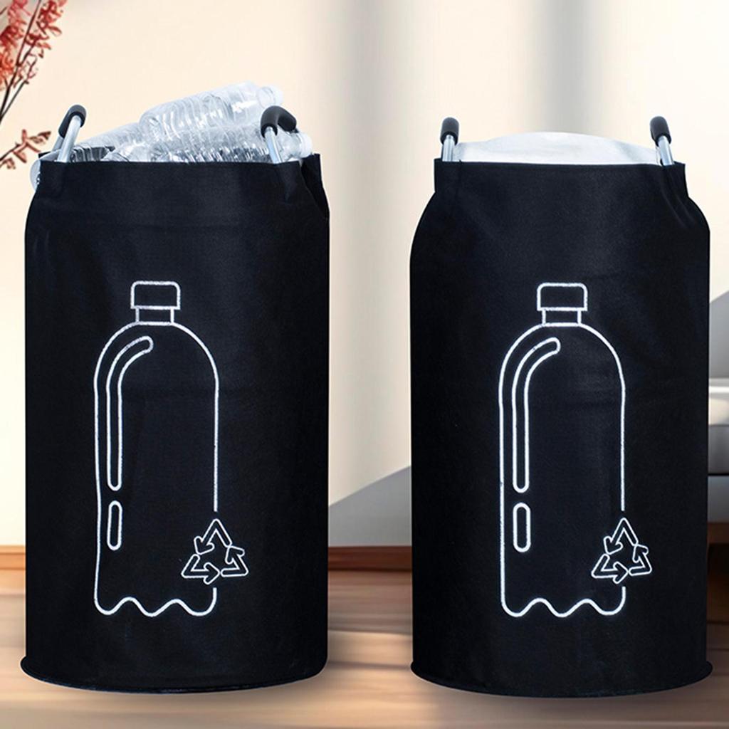 Recycle Bin For Kitchen Foldable 82L Deposit Bottle Collection Recycling Trash Can With Aluminum Handle For Office Bedroom