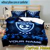 3pcs Custom Name Hilal FC Crest Bedding Set Includes 1 Duvet Cover & 2 Pillowcases for All Seasons Dormitory Home Decor Christmas Gifts