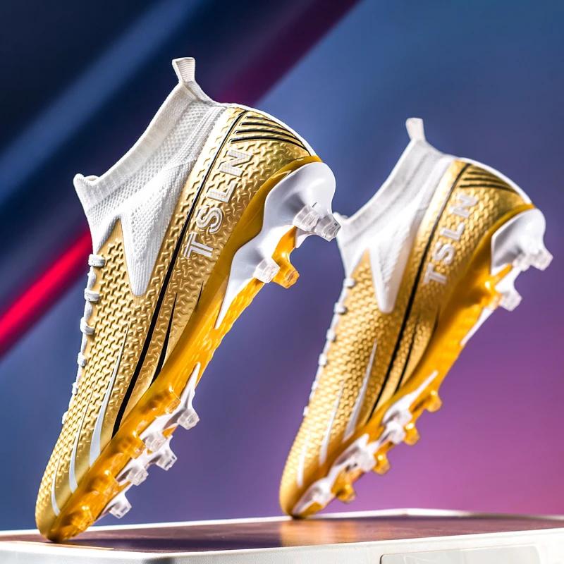Herren Gesellschaft Fußballplatz Stollen Professional Erwachsene Kinder Fußballschuhe Hohe Qualität Kunstrasen Trainingsspiel Stollen Futsal Sneaker