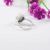 Natural Larimar Ring, 925 Sterling Silver Handmade Ring, Pear Shape Gemstone Ring, Blue Stone Ring, Promise Ring