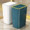 High-End Odor-Proof Plastic Trash Can with Lid for Kitchen, Bathroom, or Living Room - Large Capacity