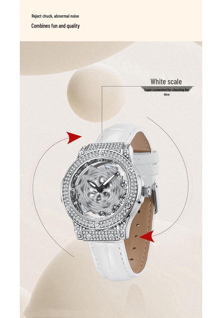 Swiss Wollex Lucky Star Women's Full Diamond Quartz Watch