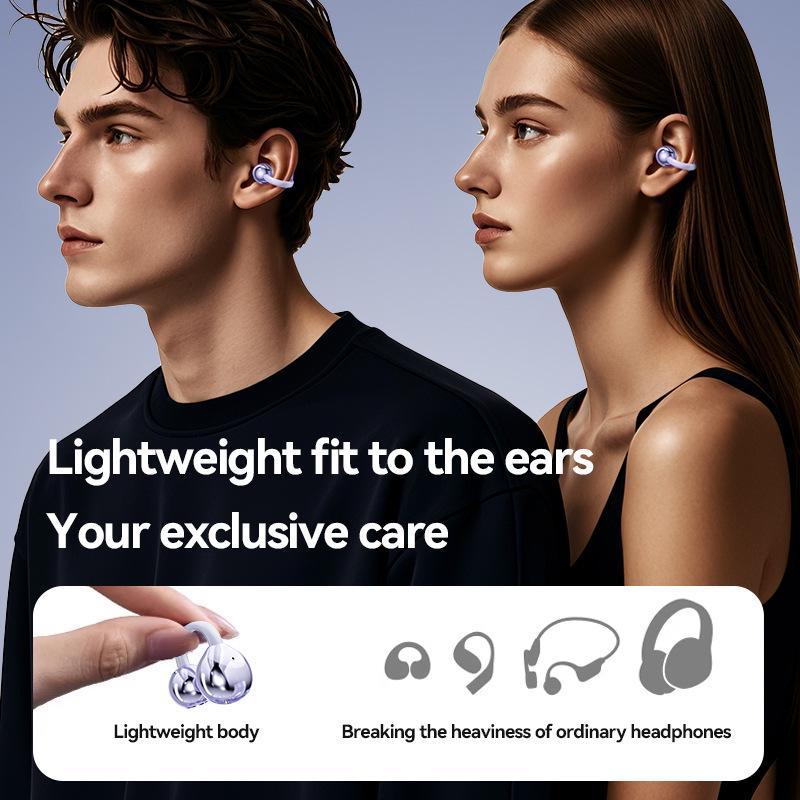 Auricular Bluetooth Inalámbrico M91 con Clip para la Oreja y Traducción por IA, Larga Duración de la Batería y Diseño Elegante