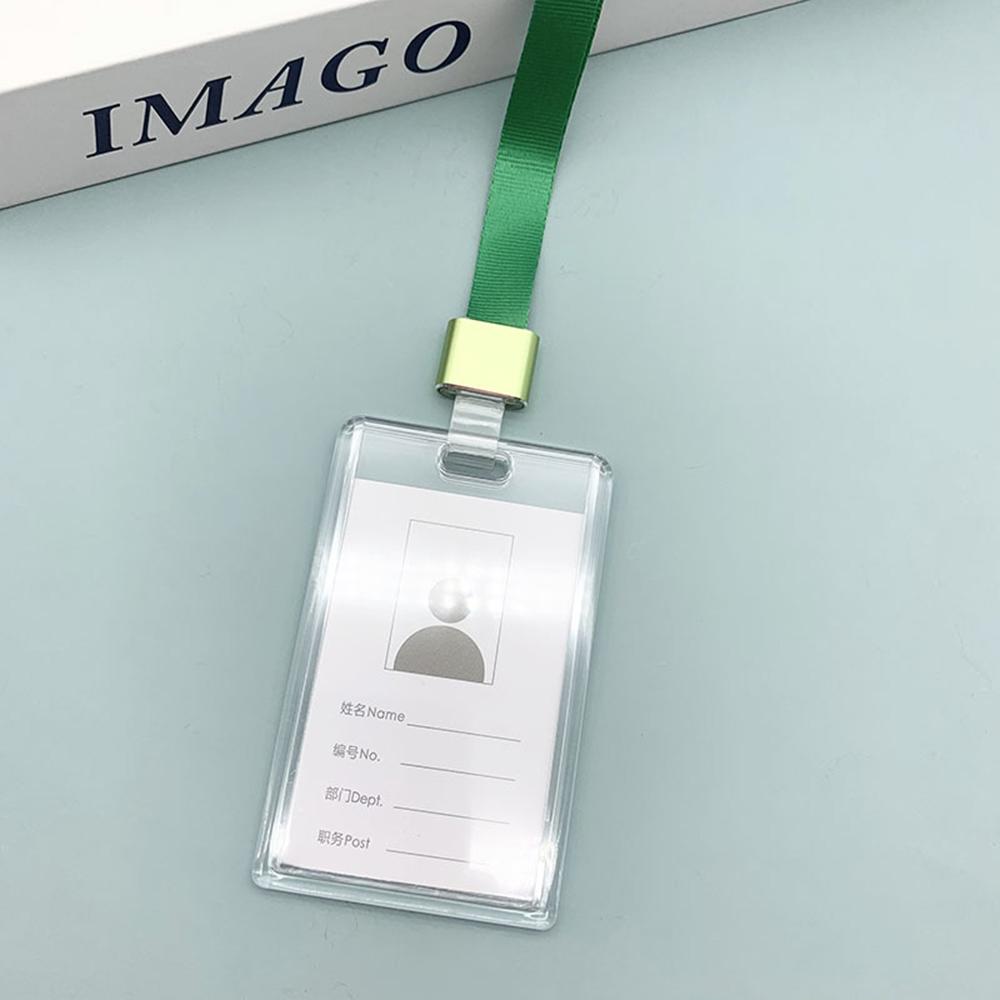 Photo Holder Acrylic ID Holder Transparent Acrylic Holder Portable Bus Card Protective Case For Protective Cover Girls Kids
