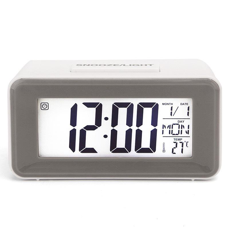 Multifunctional Silent Student Alarm Clock with Snooze & Luminous Display