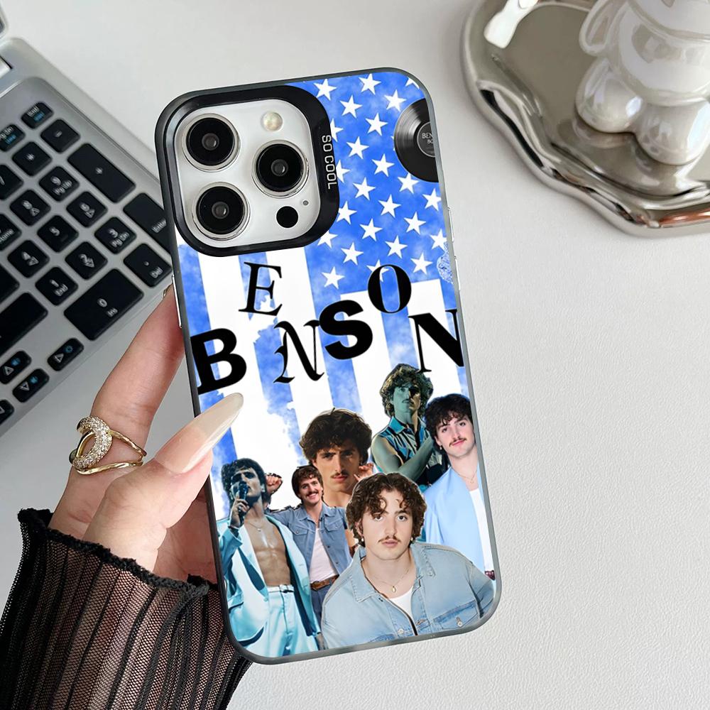 

B-Benson Boone Phone Case Matte Colored Silver For Iphone 17 16 15 14 Pro 13 12 Air Plus 11 7 8 Max Luxury Cover iPhone 13 Pro Max