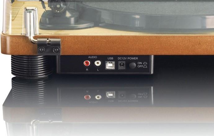 Lenco Ls-50 Gramofon Z Wbudowanymi Głośnikami Drewno
