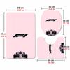 Formula 1 (28) Flannel Toilet 3 Piece Set Soft Bathroom Toilet Seat Cover Non-Slip Bath Rug Home Bathroom Decor