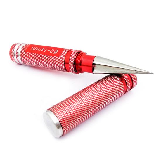 Multipurpose Manual Hole Punch Heavy Duty Metal 0-14mm Hole Puncher Reamer DIY Crafts Woodworking Hole Opener Drilling Tool