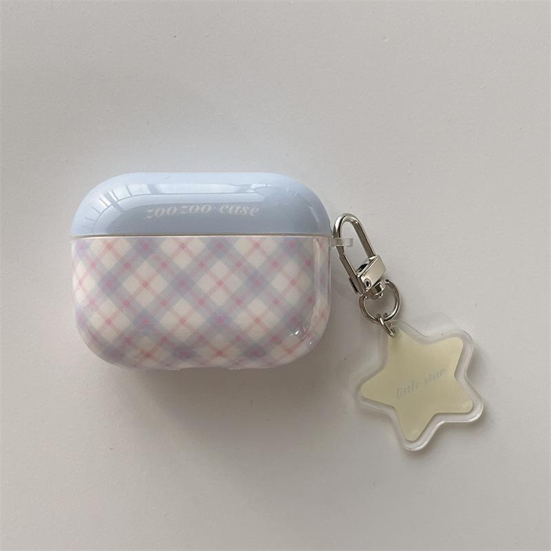 ins Korean plaid corrugated dots for airpodsPro1 protective case 1 Apple wireless bluetooth 1st generation earphone case female
