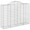 VidaXL Paniers à gabions arqués 6 pcs 200x50x140/160 cm Fer galvanisé, gabion, cage de gabion, panier de mur de gabion, mur 3146366