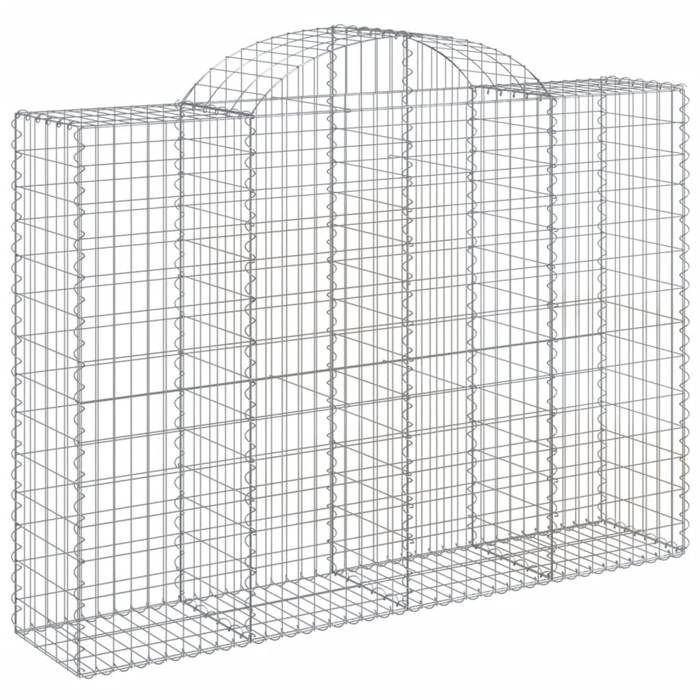 VidaXL Arched Gabion Baskets 6 Pcs 200x50x140/160 Cm Galvanized Iron, Gabion, Gabion Cage, Gabion Wall Basket, Wall 3146366