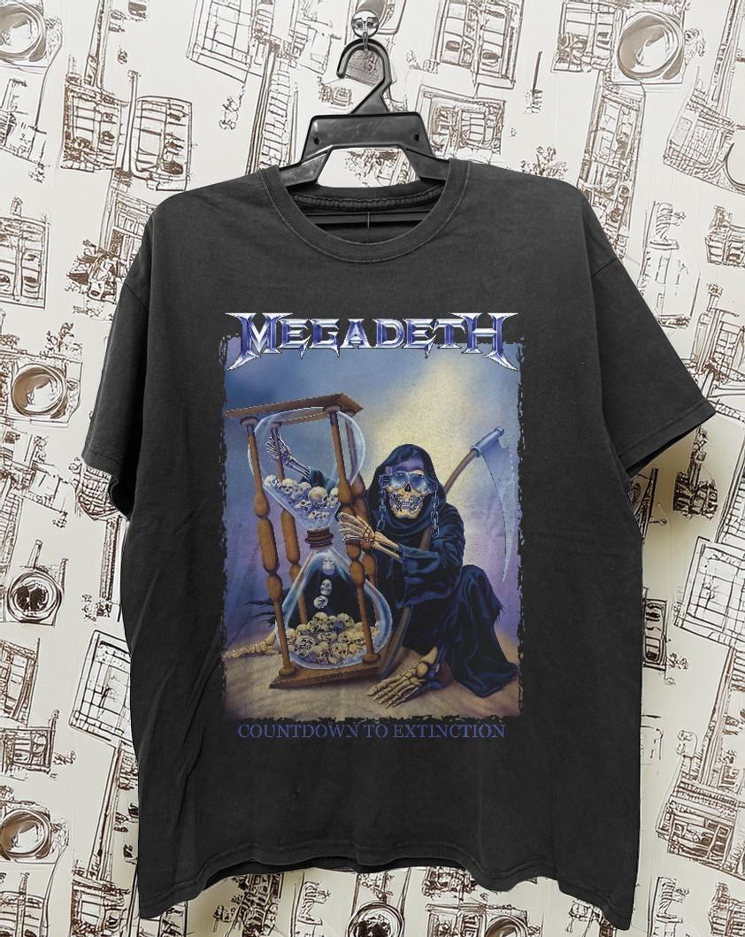 Megadeth Countdown To Extinction Tour Vintage Style Unisex T-Shirt Size S-5XL S