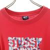 STUSSY 90s Made in USA Old Short sleeve T-shirt L Red Men's Used