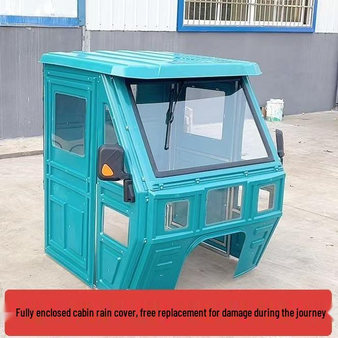 Durable Electric Tricycle Canopy with Tempered Glass for Full Enclosure and Weather Protection